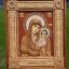 Икона из бересты "Казанская Пресвятая Богородица"